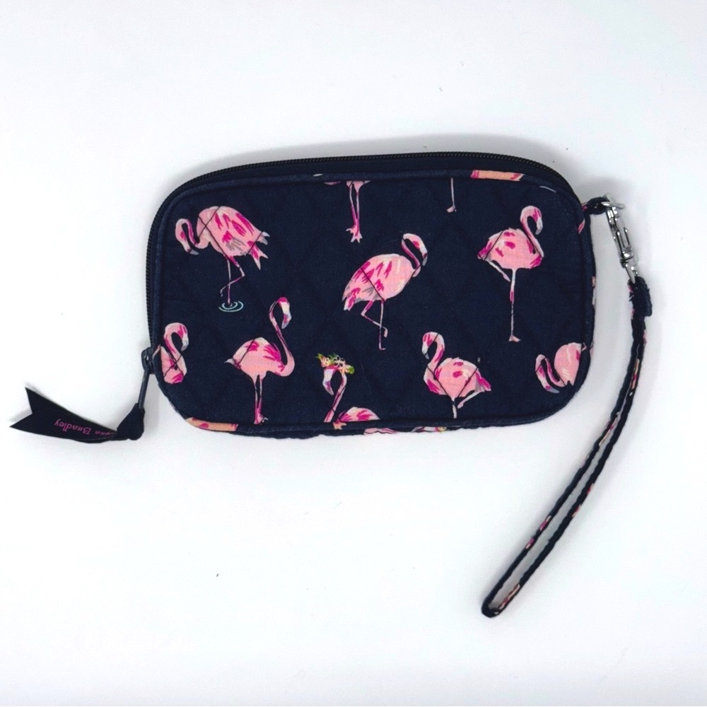 Vera Bradley Pink Flamingo Wristlet